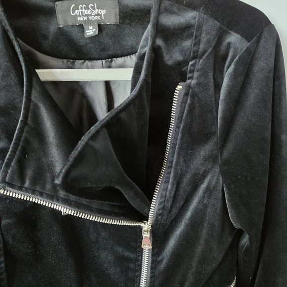 Black Faux Leather Jacket - Picture 5 of 6